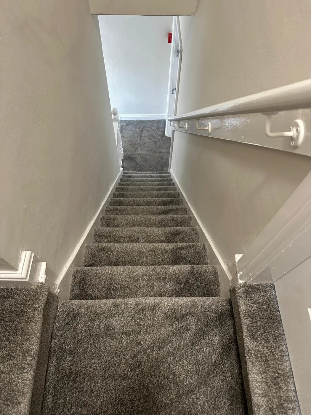 Freshly cleaned staircase by Sparkling-n-Shining Cleaning Services